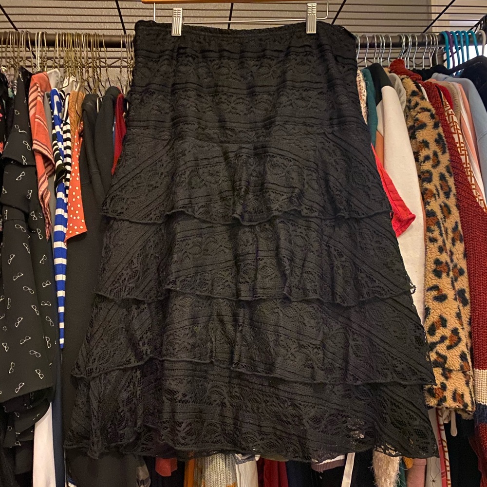 Lacy layered skirt